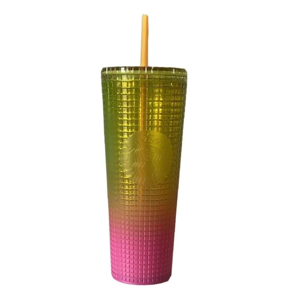 Starbucks 2022 Summer Collection Ombré Grid Cold Cup Venti 24oz